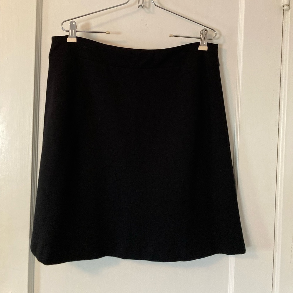 Perfect JJill Black Ponte Skirt NWOT
